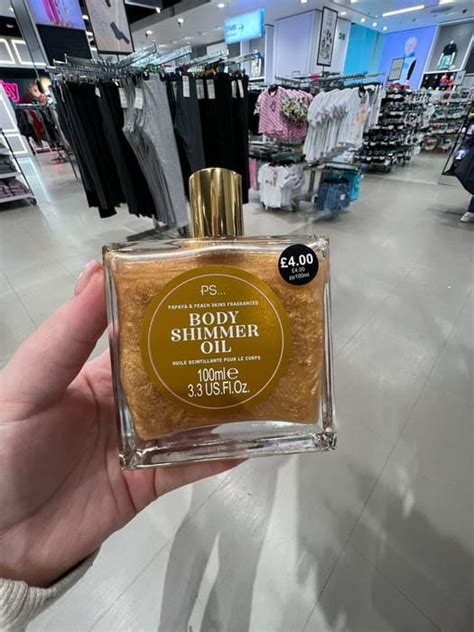 primark body shimmer oil